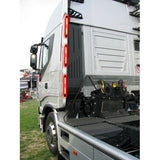 Lampa Luce ingombro a 13 Led, 12/24V - Rosso