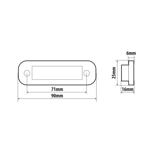 Lampa Premium, luce a 4 led, montaggio ad incasso, 12/24V - Verde
