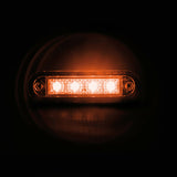 Lámpara Premium, 4 luces LED, empotrada, 12/24 V - Naranja 41497