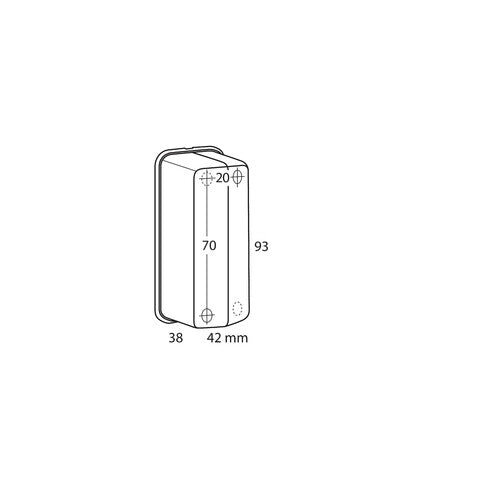 Clearance Light, 12/24V - White/Red