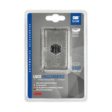 Lampa Luce ingombro con catarifrangente e staffa, 12/24V - Bianco