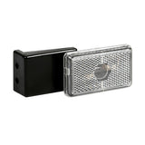 Lampa Luce ingombro con catarifrangente e staffa, 12/24V - Bianco