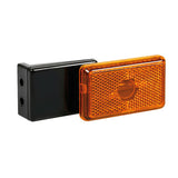 Lampa Luce ingombro con catarifrangente e staffa, 12/24V - Arancio