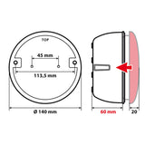 Lampa Scocca per fanali rotondi posteriori a Led 41533