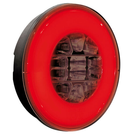 O-LED-Lampe, runde Rückleuchte mit 3 Funktionen, 12/24 V