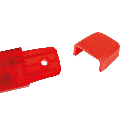 Illumi, luce ingombro a 9 Led, montaggio in superficie, 12/24V Rosso 1 funzione 41543