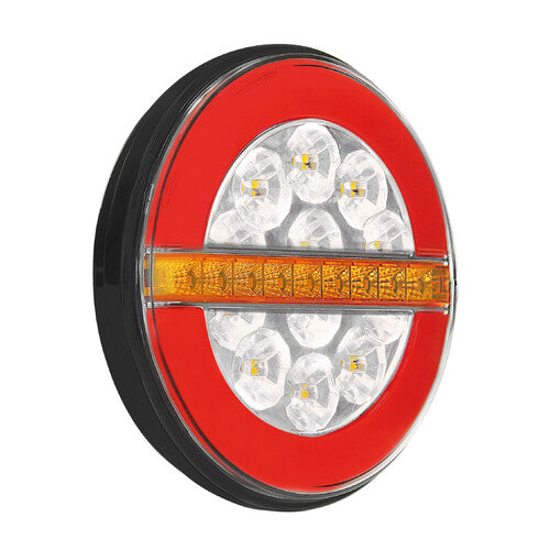Lampa Dynamic O-Led, Fanale retromarcia, 3 funzioni, 12/24V - Destro