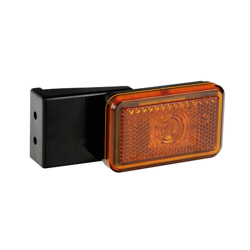 Lampa Luce ingombro con catarifrangente e staffa - 1 Led - 12/24V - Arancio 41561