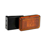 Lampa Luce ingombro con catarifrangente e staffa - 1 Led - 12/24V - Arancio 41561