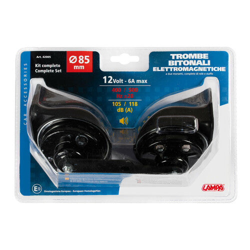 Lampa Avvisatore acustico bitonale,  85 mm - 12V