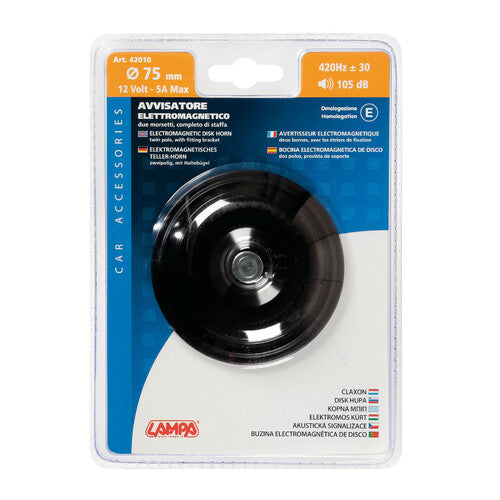 Lampa Avvisatore acustico  75 mm, 12V 42010