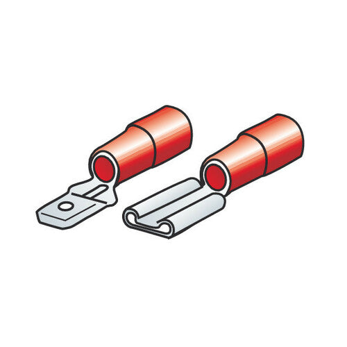Kit de lámpara de 40 terminales planos - Rojo 45051