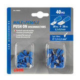 Kit de lámpara de 40 terminales planos - Azul 45052