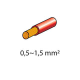 Kit de lámpara de 20 terminales planos - Rojo 45055