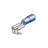 Lampa 10 terminali - capicorda doppio innesto maschio+femmina - Blu 45070