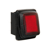 Lampa Interruttore impermeabile con spia a Led - 12/24V - Rosso 45532