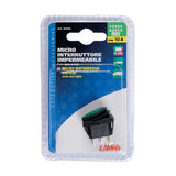 Microinterruptor impermeable con indicador LED - 12/24 V - Verde 45536