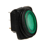 Microinterruptor impermeable con indicador LED - 12/24 V - Verde 45536