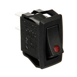 Lampa Micro interruttore con spia a Led - 12/24V - Rosso 45541