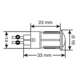 Lampa Spia a Led rosso - 12/24V - 20A 45568