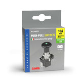 Lampa Interruttore tira-spingi con spia a Led - 12/24V - Verde - 10A
