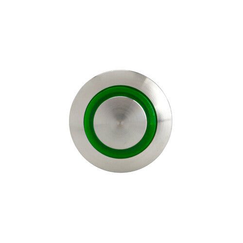 Lampa Interruttore a pulsante con spia a Led, 12/24V - Verde 45575