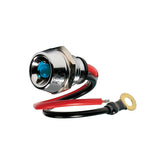 Lampa Spia a Led, in ottone cromato - 12/24V - Blu - 15A 45582