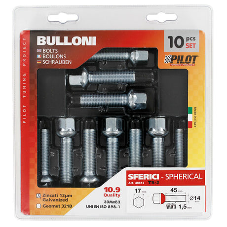 Pilot Set 10 bulloni sferici - TS2 - D/Blister