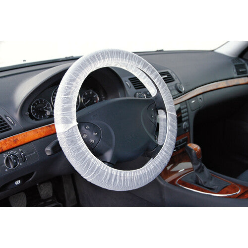 Funda de volante de PE, dispensador de 100 piezas 53003
