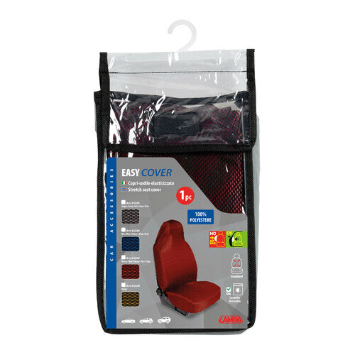 Funda elástica para asiento delantero Lampa Easy Cover, color rojo 53237