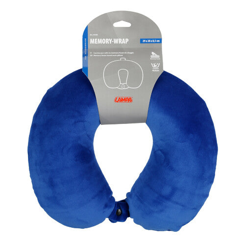 Lampa Memory-Wrap Reise-Nackenkissen aus Memory-Schaum - Marineblau 54166