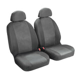 Lámpara Duka XL-Fit, par de fundas para asientos delanteros en tejido elástico jacquard y poliéster - Gris 55022
