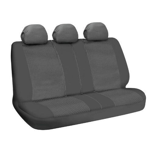 Faro trasero Duka, funda para asiento trasero en tejido jacquard elástico y poliéster - Gris 55026