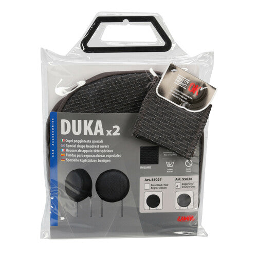 Fundas para reposacabezas Duka Round-Fit x2 - Gris 55028
