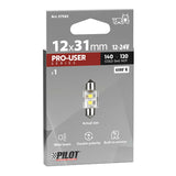 Pilot 12/24V Pro-User Series - 12,5x31 mm - SV8,5-8 - 1 pz - Scatola - Bianco - Doppia polarità - Resistenza incorporata