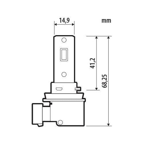 Pilot 12V Halo Led Venus Series Quick-Fit - (H8-H9-H11) - 10W - PGJ19-X - 1 pz - Scatola