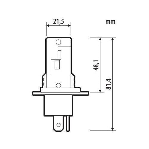 Pilot 24V Halo Led Venus Series Quick-Fit - (H4) - 15W - P43t - 1 pz - Scatola