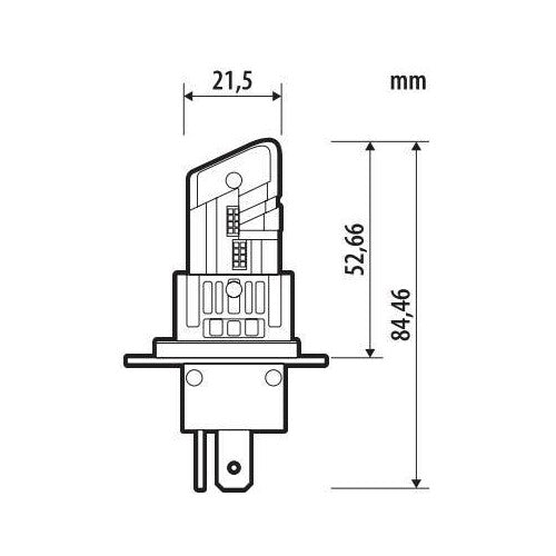 Pilot 24V Halo Led Alien-X Series Quick-Fit - (H4) - 22W - P43t - 1 pz - Scatola