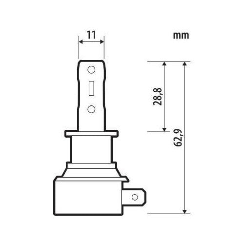 Piloto 12V Halo Led Hyper Series Quick-Fit - (H3) - 15W - PK22s - 1 ud - Caja