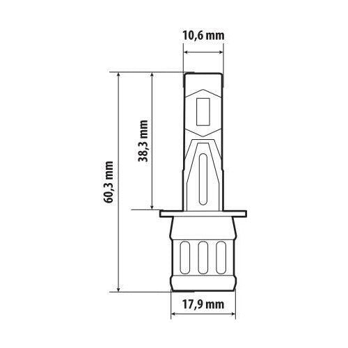 Pilot 12V Halo Led Alien Series Quick-Fit - (H1) - 25W - P14,5s - 1 pz - Scatola
