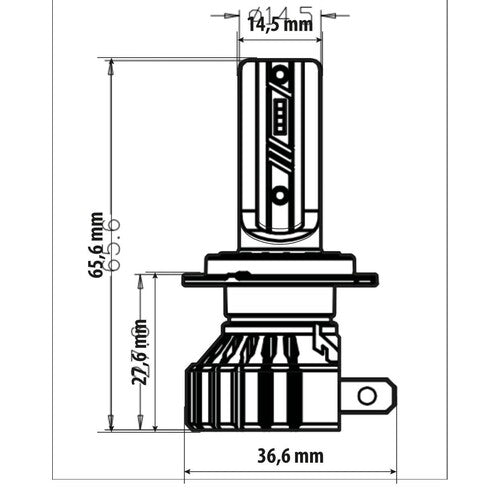 Pilot 12V Halo Led Hyper Series Quick-Fit - (H7) - 15W - PX26d - 1 pz - Scatola