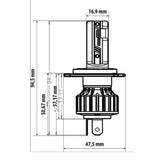 Pilot 12V Halo Led Hyper Series Quick-Fit - (H4) - 15W - P43t - 1 pz - Scatola