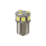 Pilot 24/32V Led series - 10 SMD x 1 chip - (P21W) - BA15s - 1 pz - Scatola - Bianco - Doppia polarità - Resistenza incorporata