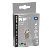 Piloto Led serie 24/32V - 10 SMD x 1 chip - (P21W) - BA15s - 1 ud - Caja - Azul - Doble polaridad - Resistencia incorporada