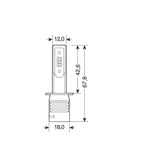 Pilot 12-24V Halo Led Serie 11 Quick-Fit - (H1) - 15W - P14,5s - 2 pz - Scatola