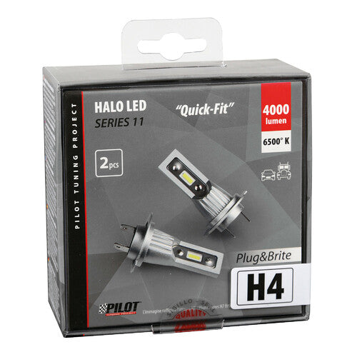 Pilot 12-24V Halo Led Serie 11 Quick-Fit - (H4) - 15W - P43t - 2 pz - Scatola