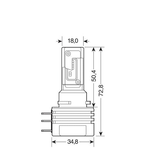 Pilot 12-24V Halo Led Series 11 Quick-Fit (H15) 15W PGJ23t-1 2 pcs Box