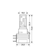 Pilot 12-24V Halo Led Series 11 Quick-Fit (H15) 15W PGJ23t-1 2 pcs Box