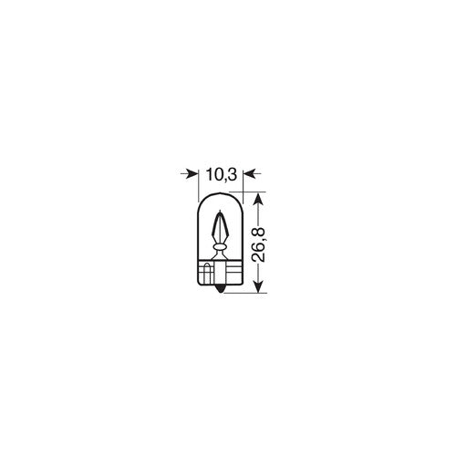 Lampa 12V Lampada con zoccolo vetro WY5W 5W W2,1x9,5d 10 pz Scatola Arancio 58109