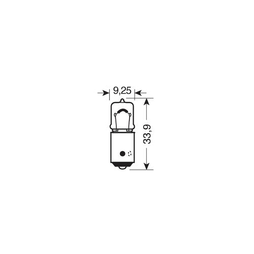 Lampa 12V Lampada alogena micro - H6W - 6W - BAX9s - 2 pz - D/Blister 8128 58128